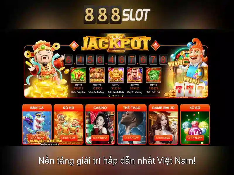 trải nghiệm slot 888 bet